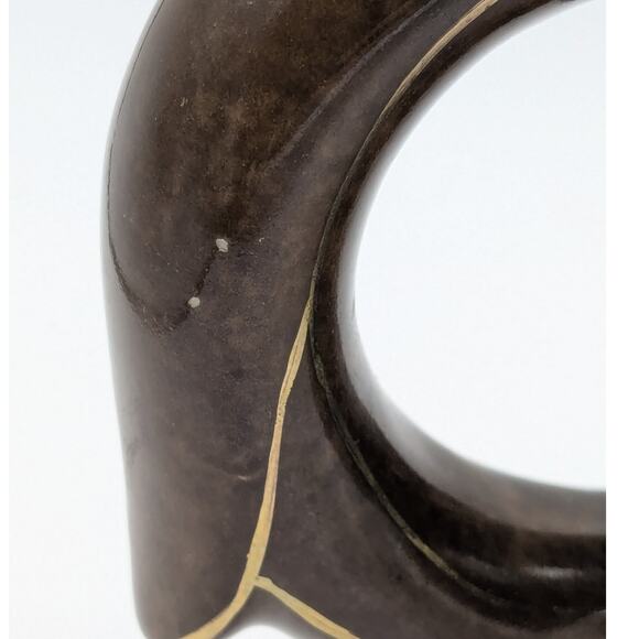 Vintage Painted Footed Ceramic Decorative Asian Teapot Oriental Accent Inc Blue - Picture 5 of 9